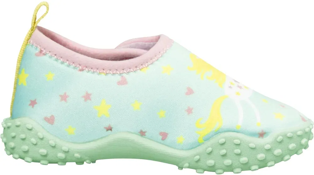 Босоножки для плавания Aqua-Schuhe Einhorn Playshoes, зеленый — фото 2