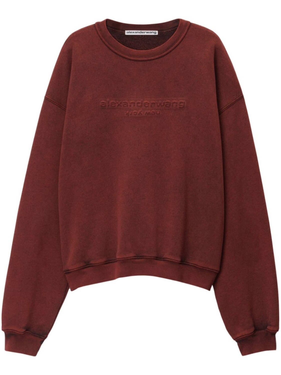 

Толстовка с тисненым логотипом Alexander Wang, красный