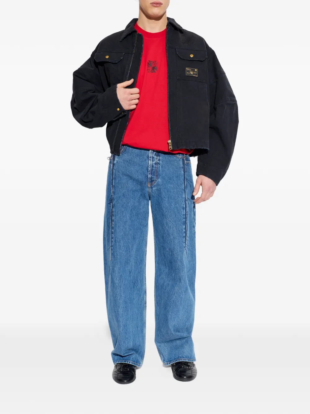 Футболка с графическим принтом Vetements, красный — фото 2