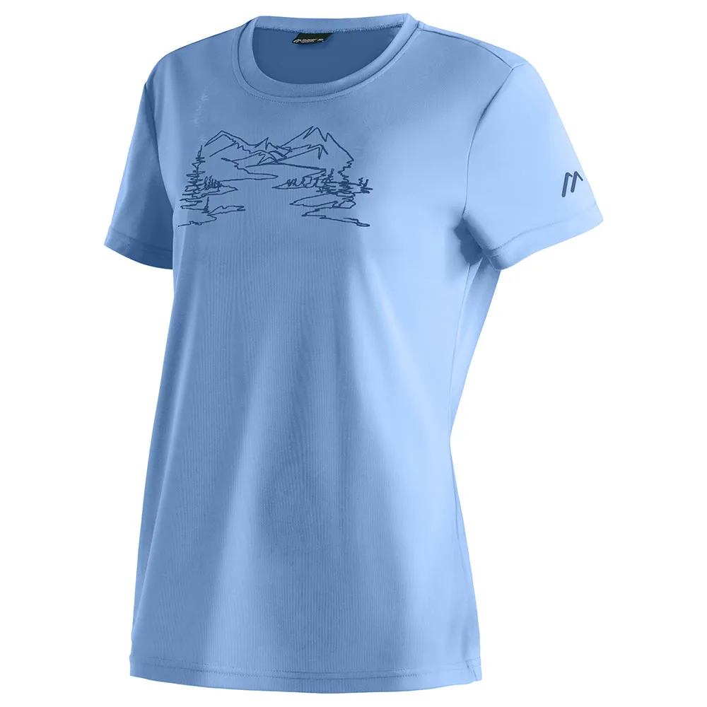 

Футболка с коротким рукавом Maier Sports Wilma Print, синий
