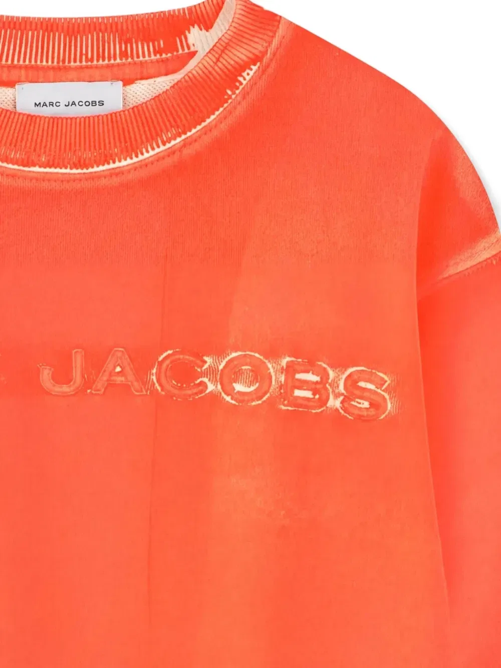 Толстовка с тисненым логотипом Marc Jacobs Kids, оранжевый — фото 2