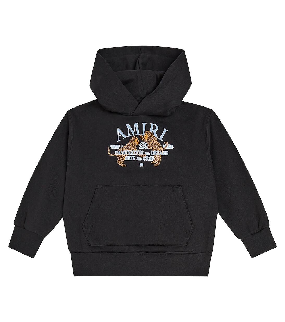 

Толстовка из хлопкового джерси с логотипом Amiri Kids, черный