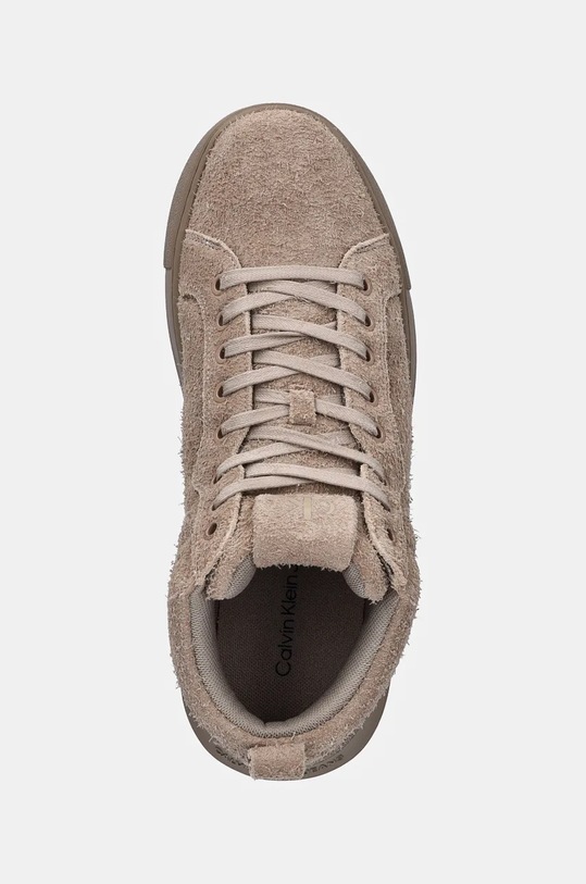 Замшевые кроссовки CHUNKY CUPSOLE HIGH SUEDE Calvin Klein Jeans, бежевый — фото 4