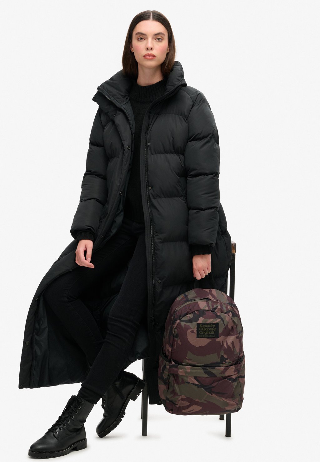 

Рюкзак PRINTED MONTANA Superdry, зеленый