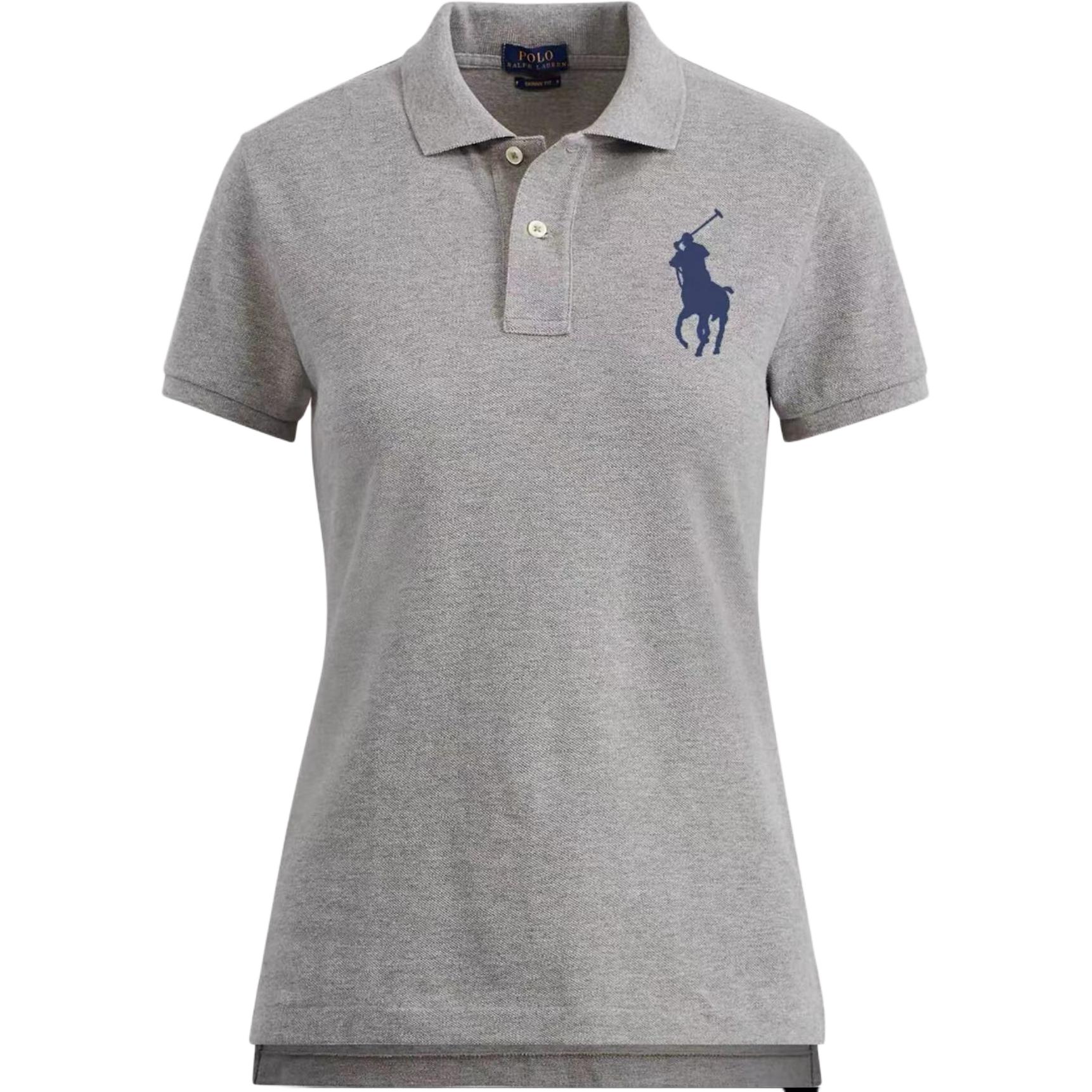 

Футболка поло женская серая Polo Ralph Lauren