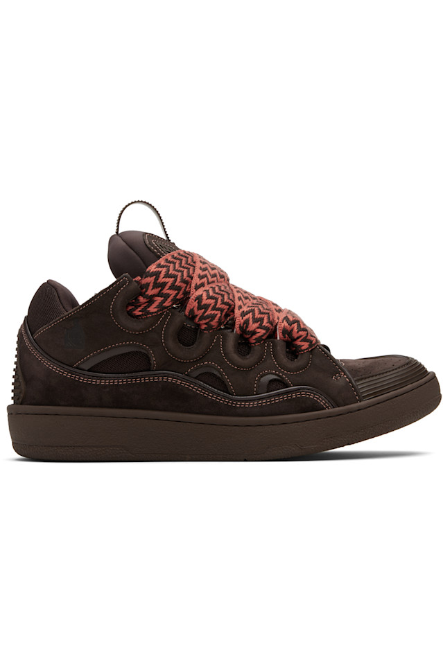 

Кожаные кроссовки Curb Lanvin, коричневый