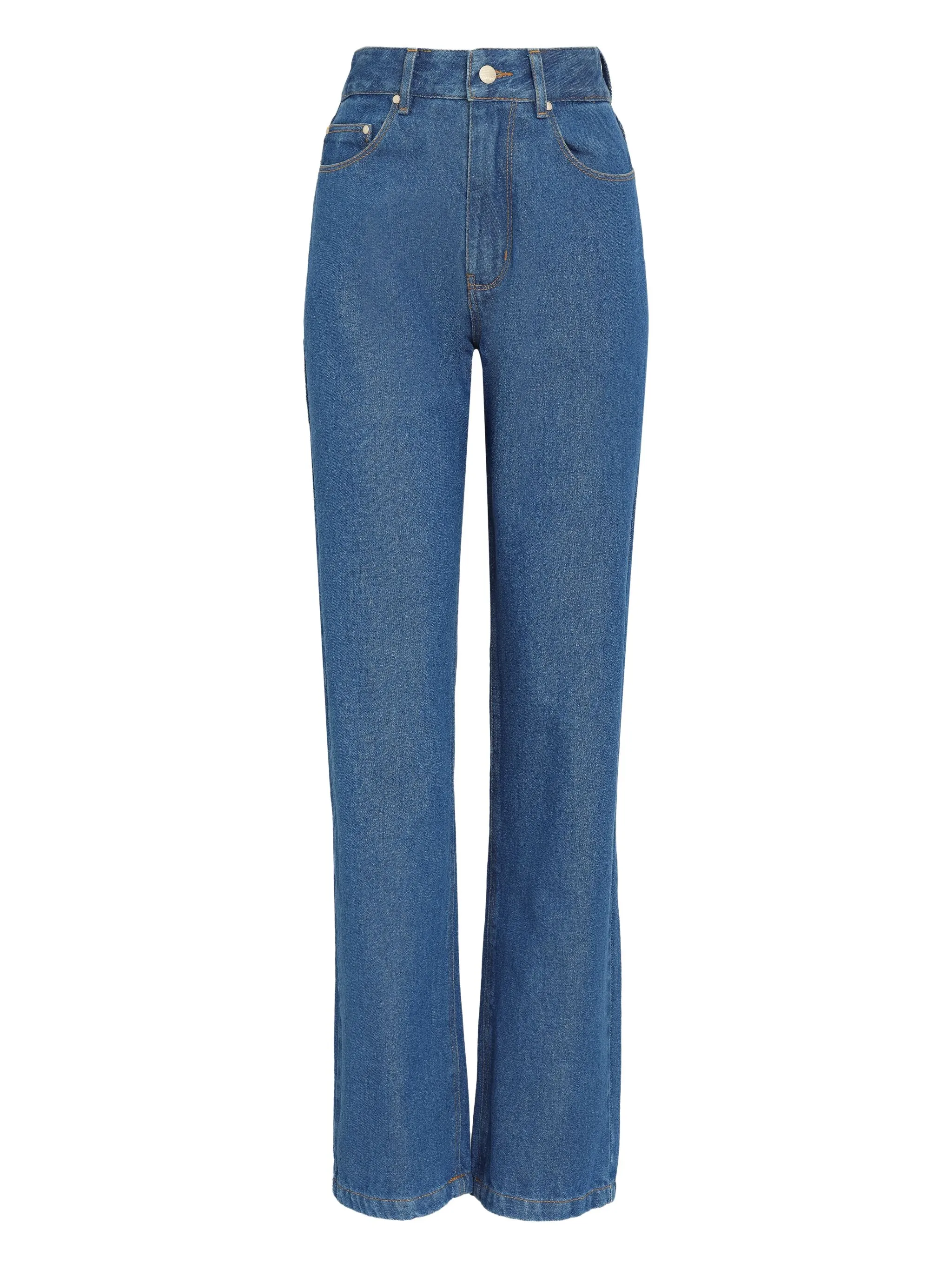 

Джинсы с нашивкой-логотипом Amapô, синий