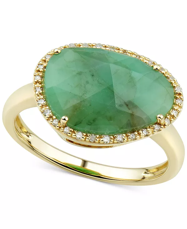 

Эффектное кольцо с изумрудом (4 карата) и бриллиантом (1/10 карата) из 14-каратного золота (также с рубинами и сапфирами) Macy'S, emerald