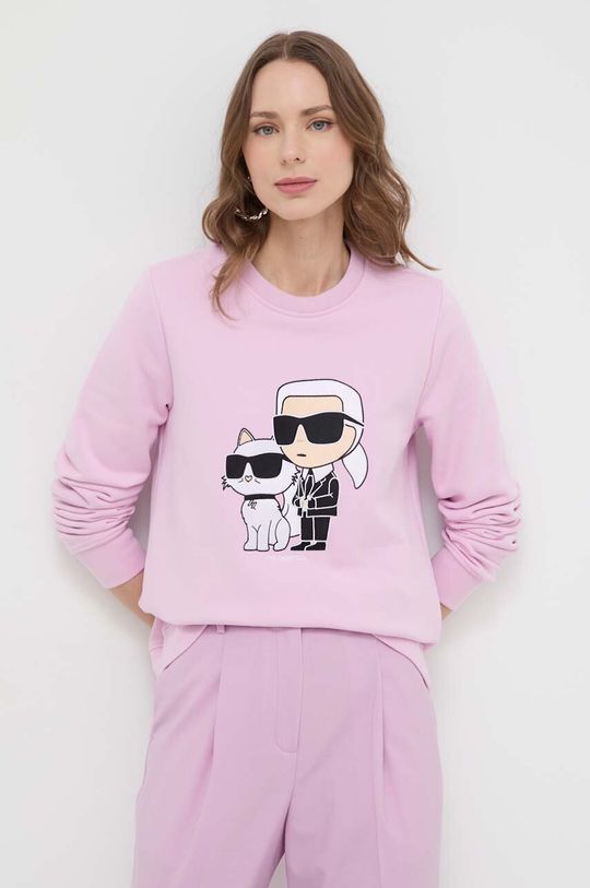 

Толстовка Karl Lagerfeld, розовый