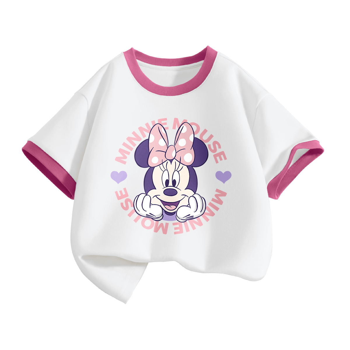 

Детская футболка для детей от 3 до 7 лет Disney, dif happy белый красный