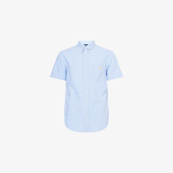 

Полосатая хлопковая рубашка Regular Fit Polo Ralph Lauren, мультиколор