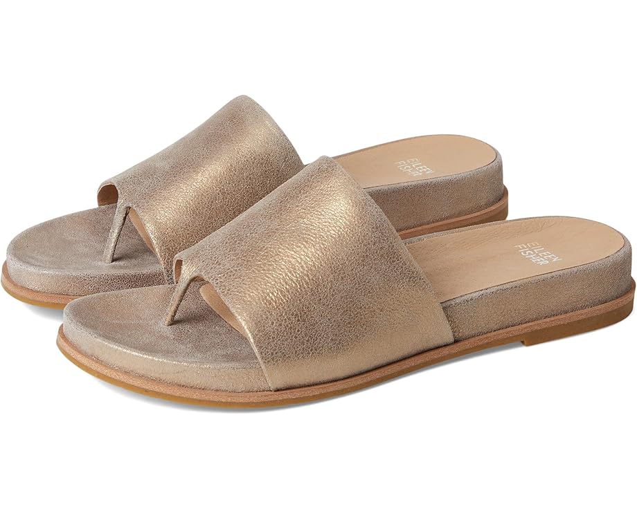 Сандалии Eileen Fisher Duet Slide, цвет Platinum