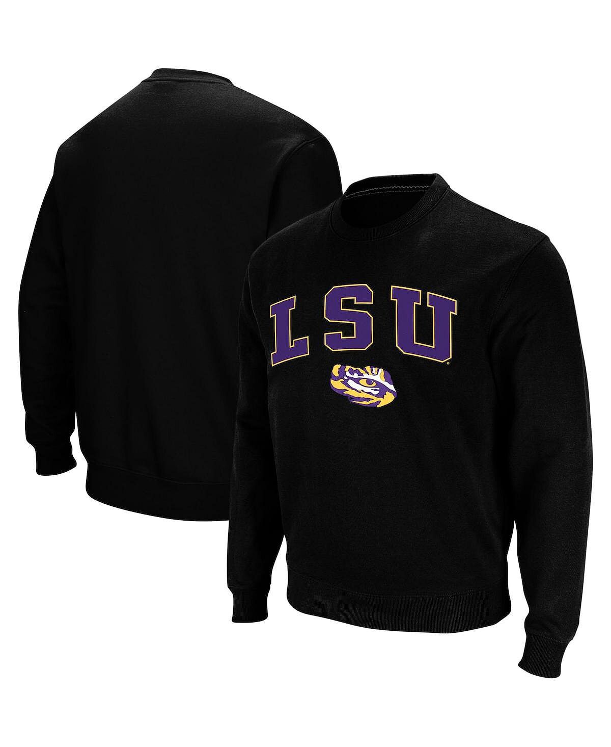 

Мужской черный свитшот с круглым вырезом LSU Tigers Arch & Logo Colosseum
