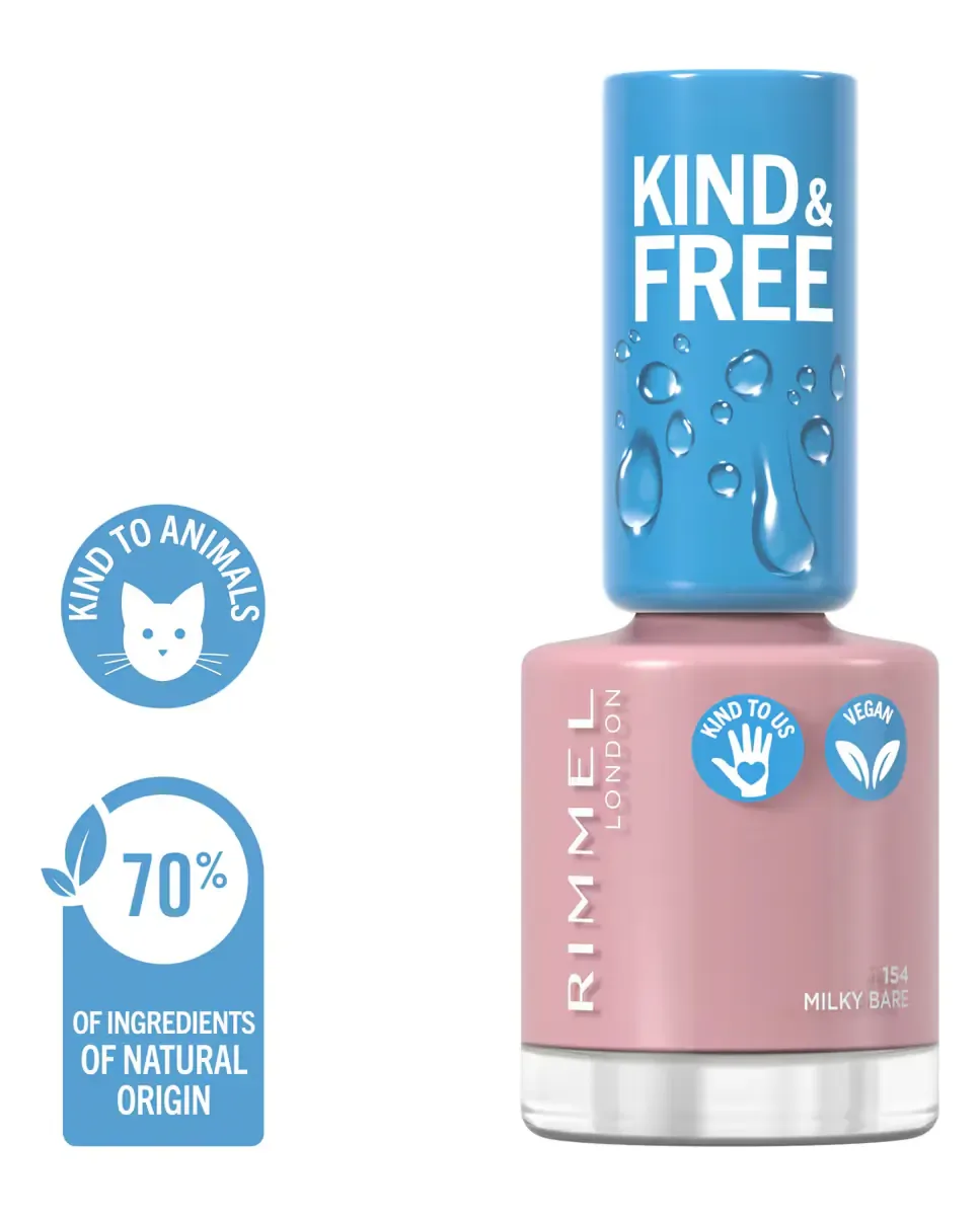 Лак для ногтей Kind & Free Rimmel, 154 Milky Bare — фото 3