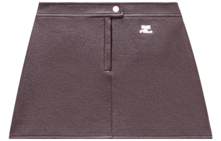 

Короткая юбка с логотипом Courrèges Reedition COURREGES, темно-красный