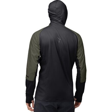 

Куртка Senja Alpha90 на молнии с капюшоном мужская Norrona, цвет Olive Night