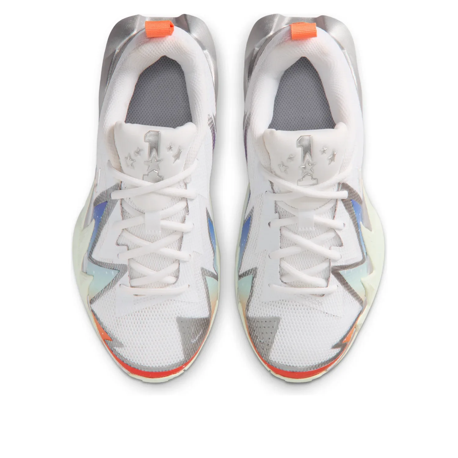 Кроссовки (GS) Nike S.T. Dynamite 'White Metallic Silver Orange' — фото 2