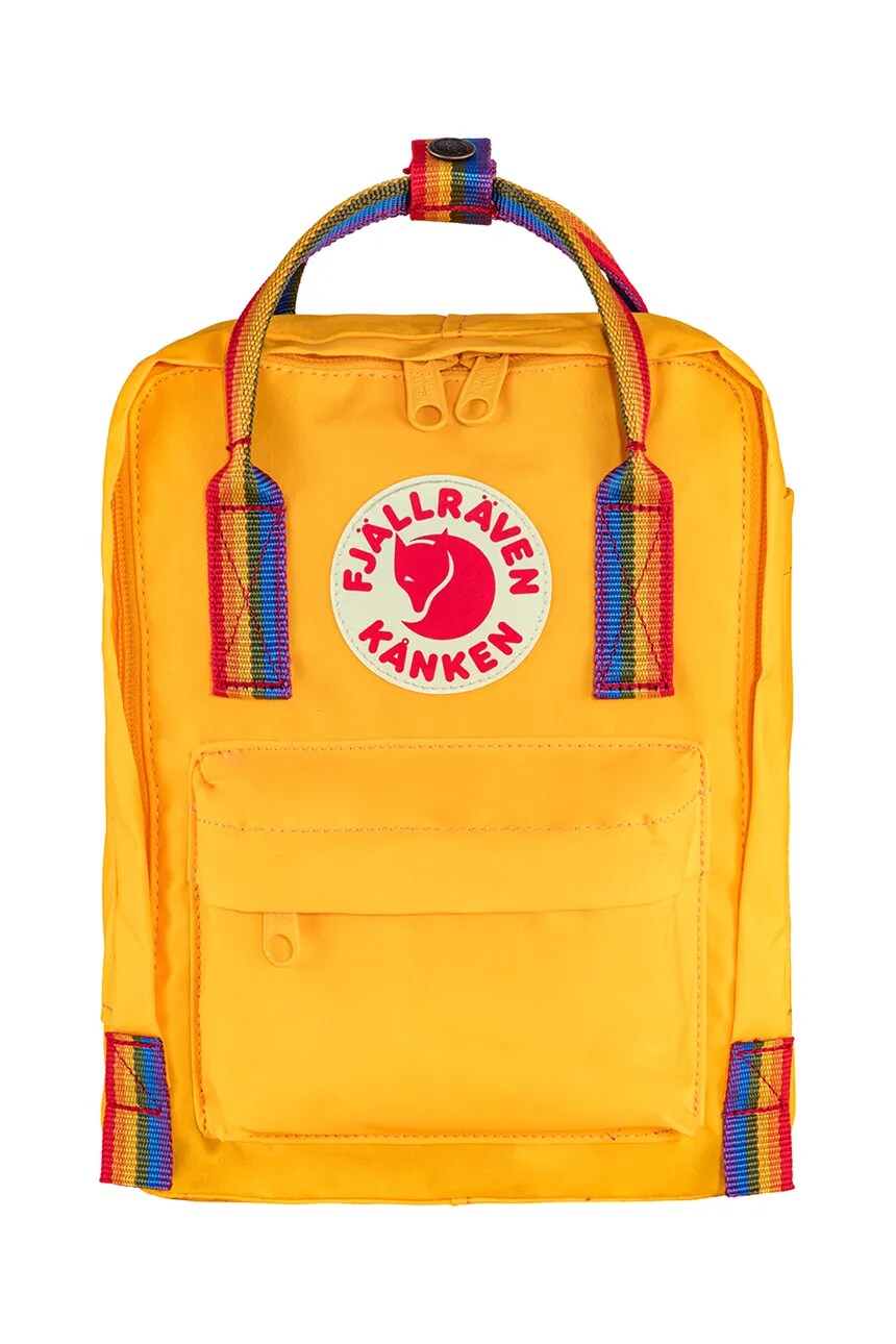 

Детский рюкзак Kanken Rainbow Mini Fjallraven, желтый