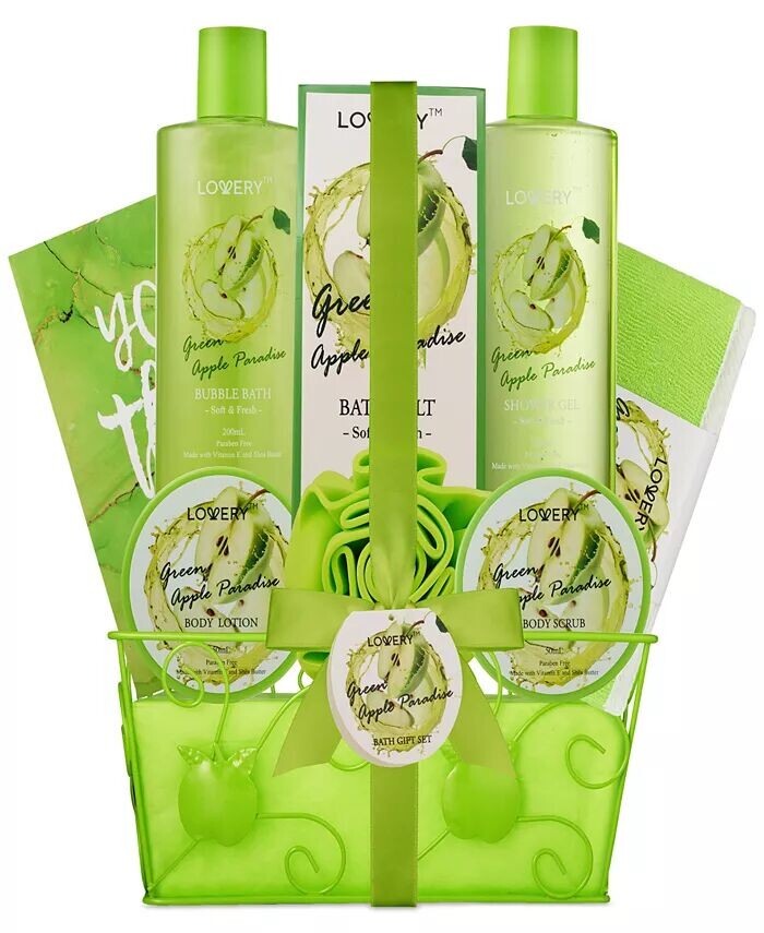 

9-шт. Подарочный набор для ухода за телом Green Apple Paradise Lovery