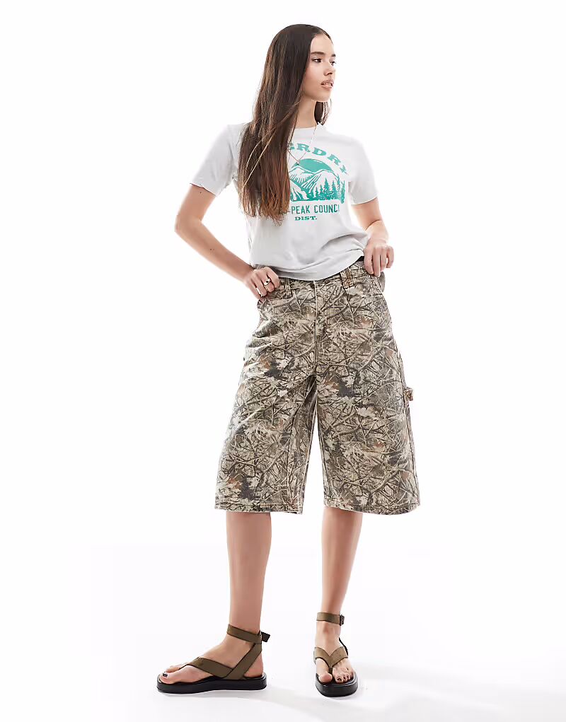 

Шорты Cotton:On 91 baggy denim jort in green