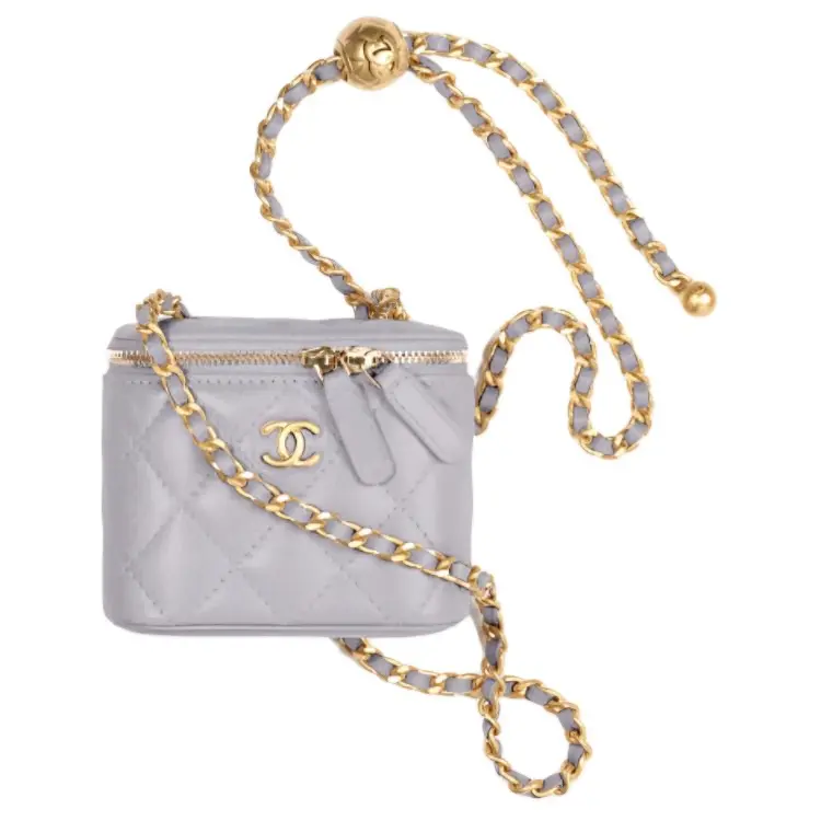 

CHANEL Сумка через плечо из овчины с твидом