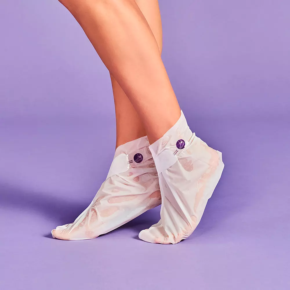 Крем для тела Lavander foot mask socks exfoliation Iroha Nature, 1 шт. — фото 3