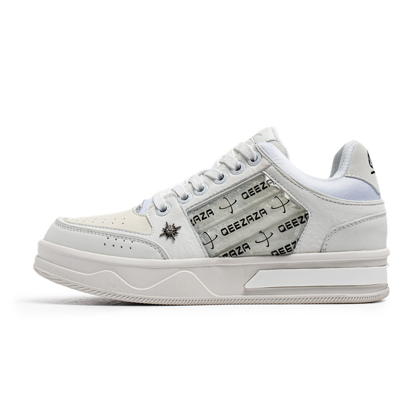 

PLO CART Низкие скейтерские кроссовки унисекс белые женские, цвет White (Women's)