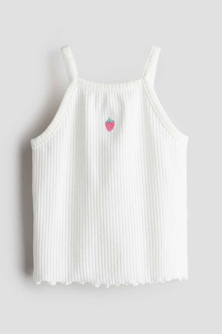 

Майка в рубчик H&M, белый