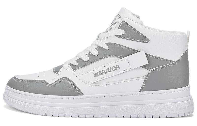 

Кроссовки WARRIOR Skateboarding Shoes Men High-top White/Gray, белый/серый