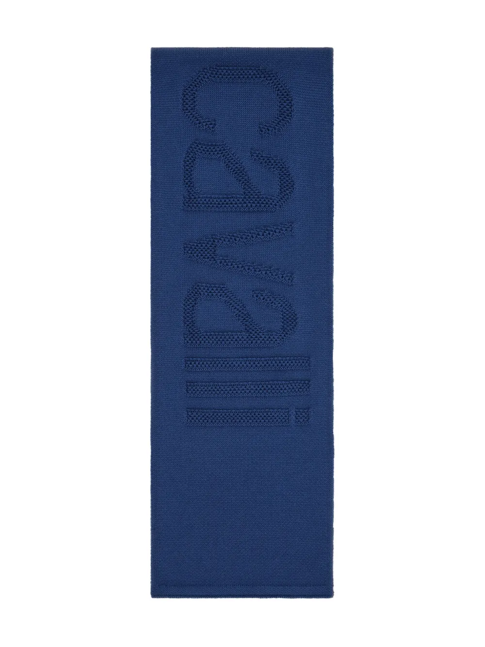 

Шарф с вышитым логотипом Roberto Cavalli, синий