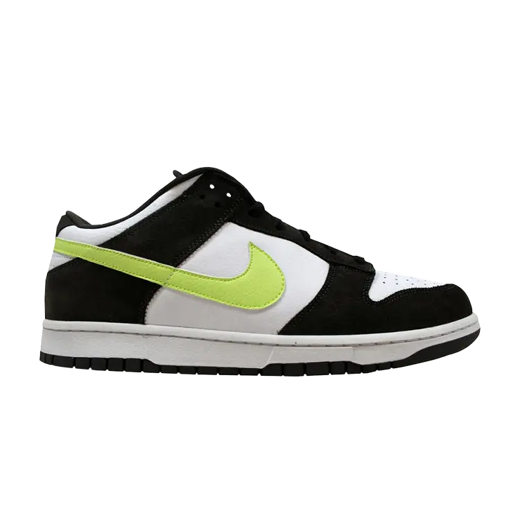 

Кроссовки Nike Dunk Low 'Black White Volt', белый, Белый;черный, Кроссовки Nike Dunk Low 'Black White Volt', белый