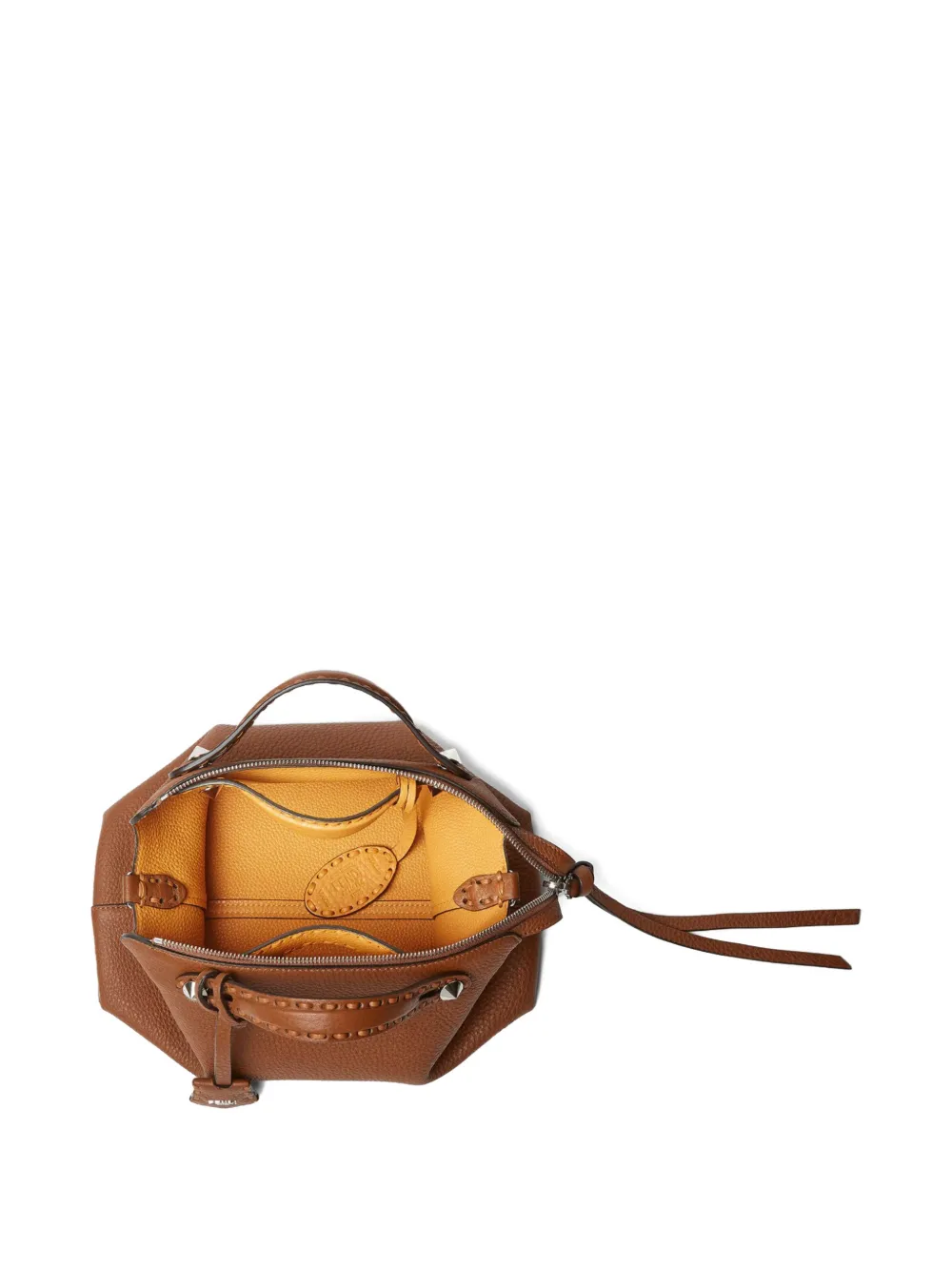 Сумка-тоут Medium By The Way Selleria с ручной прошивкой Fendi, коричневый — фото 2