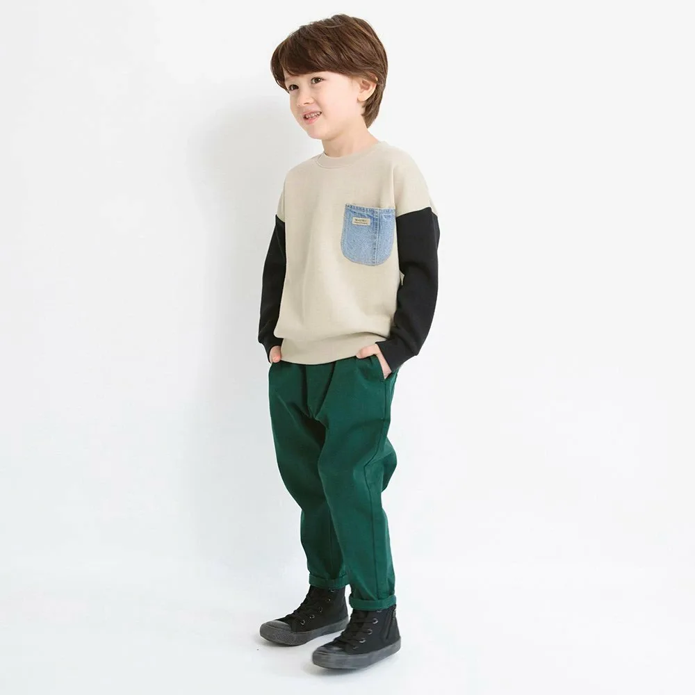 Джинсовая толстовка на флисовой подкладке с карманом Branshes, beige — фото 3
