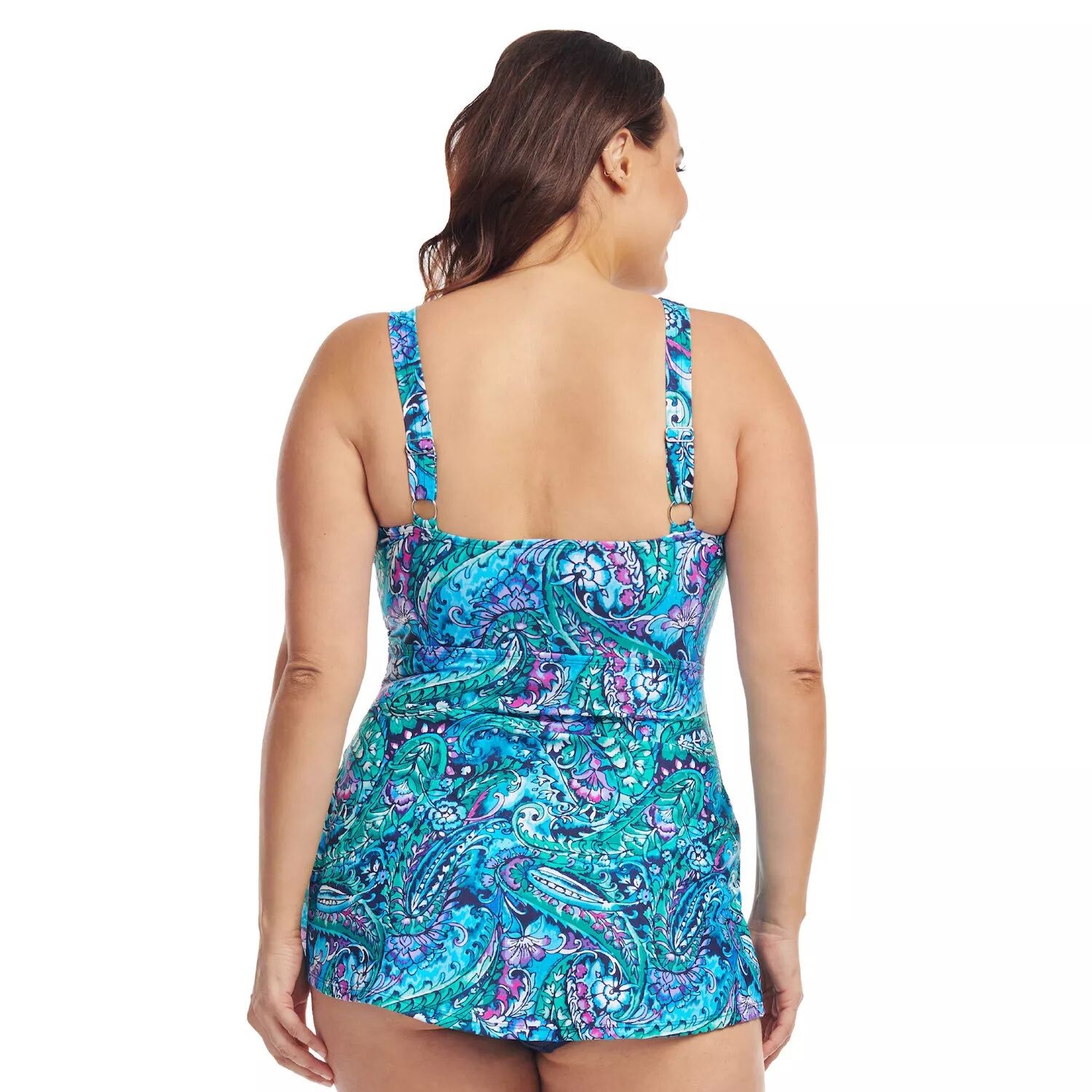 

Сплошной купальник Mazu с запахом тропической флоры больших размеров Mazu Swim