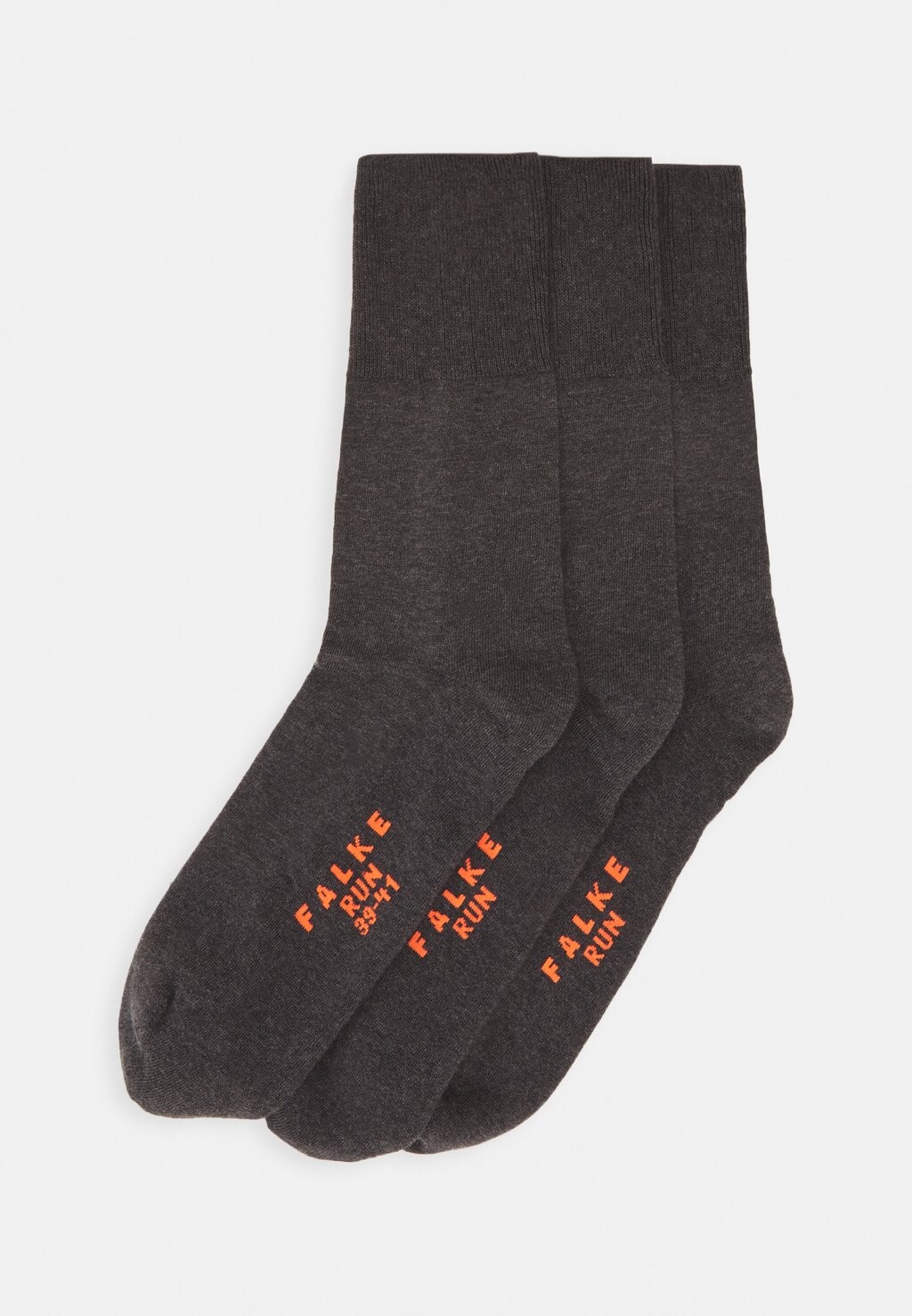 

Носки RUN 3-PACK UNISEX ANATOMICAL PLUSH SOLE FALKE, темно-серые