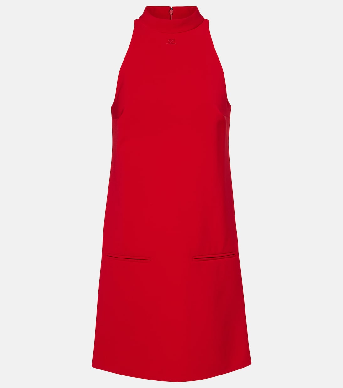 

Мини-платье с запахом из крепа Heritage Courrèges, Ruby