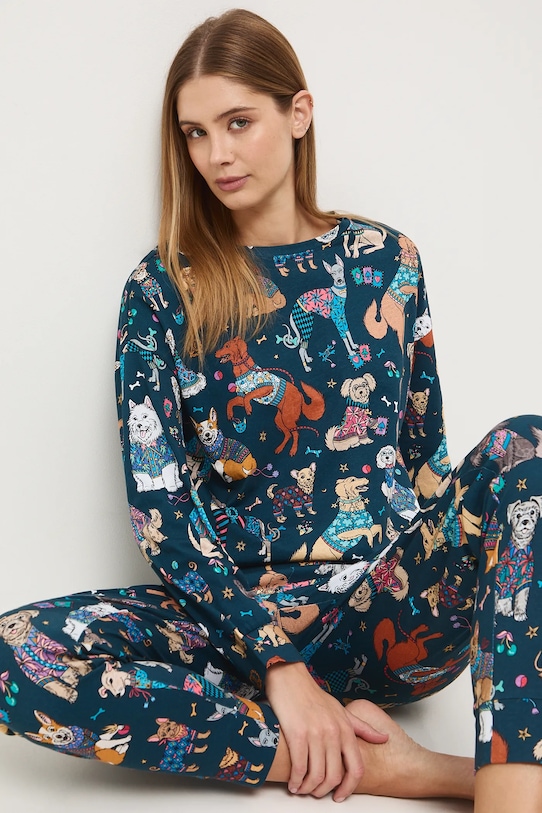 

Хлопковая пижама Medicine, бирюзовый