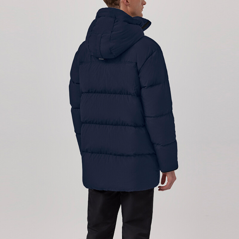 Коллекция осень-зима 23, пуховик мужской, атлантический темно-синий Canada Goose — фото 4