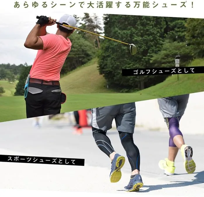 

[For Sense] Мужские туфли с застежкой-крутилкой, гольф, кроссовки без шипов, спортивная обувь, треккинговые ботинки, альпинистские ботинки FOURSENCE, черный