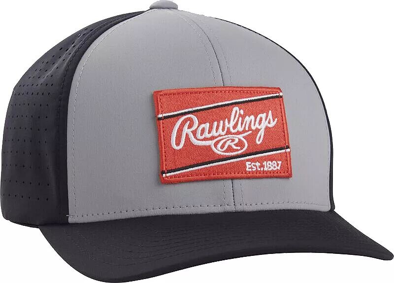 

Кепка FlexFit с вентиляцией для взрослых Rawlings, серый