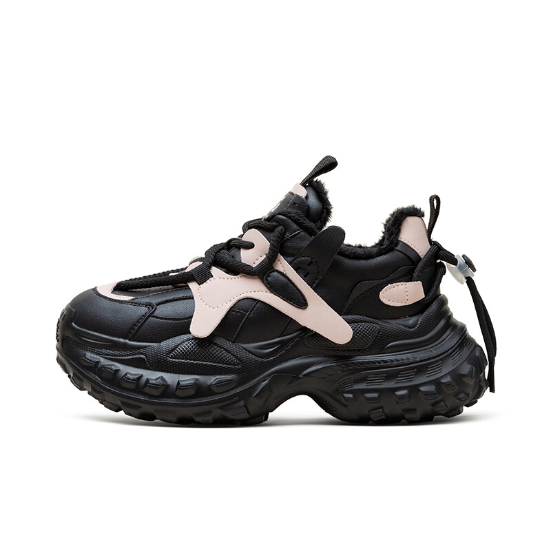 

Кроссовки TOP GLORIA Chunky Sneakers Women's Low-top, черный/розовый/красный