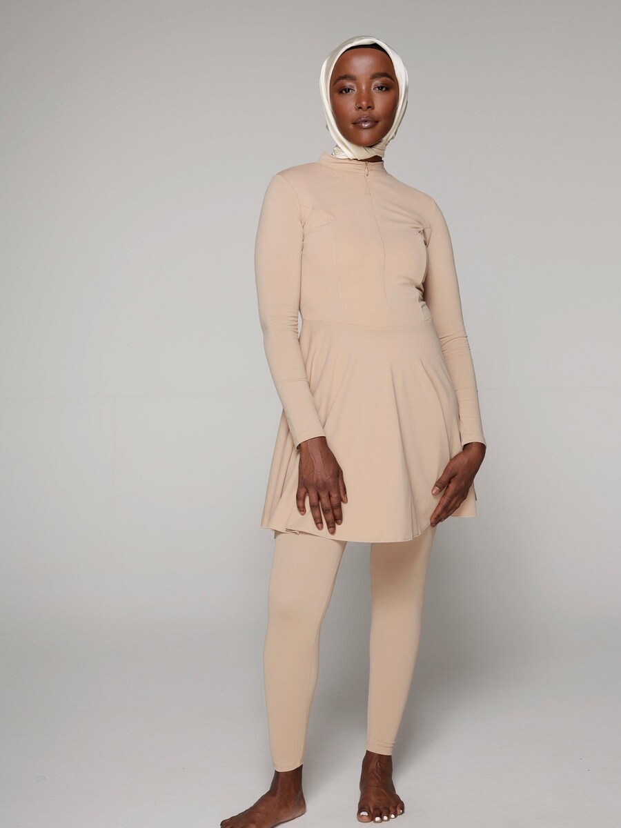 

Купальник с высоким воротом SIYA Swimwear East – Burkini/Modest, бежевый