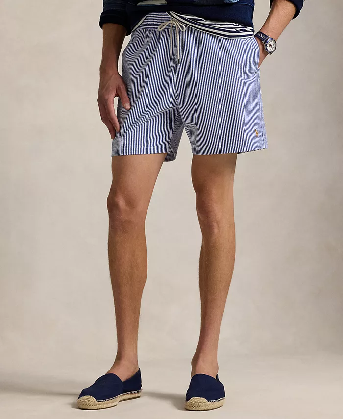 Мужские плавки Traveler Classic Striped, длина 14,6 см Polo Ralph Lauren, синий — фото 4
