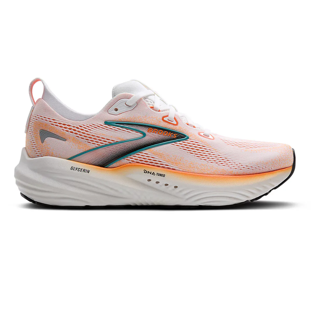 

Кроссовки мужские Brooks Glycerin 22, белый/оранжевый