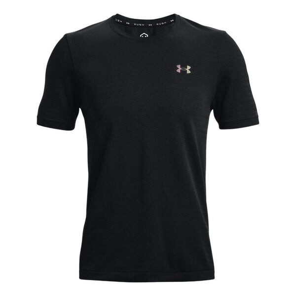 

Футболка rush seamless t-shirt 'black' Under Armour, черный