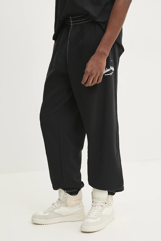 

Хлопковые спортивные брюки Wabash Adidas Originals, черный
