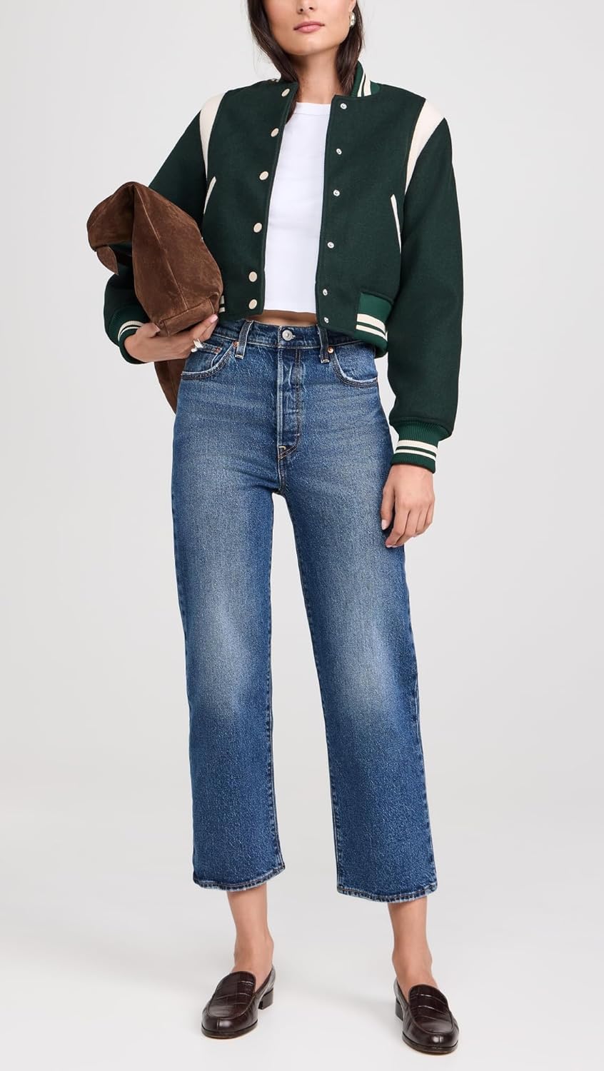 Женские джинсы Levi's Premium Ribcage Straight Ankle Jeans, My Honor No Dx — фото 2