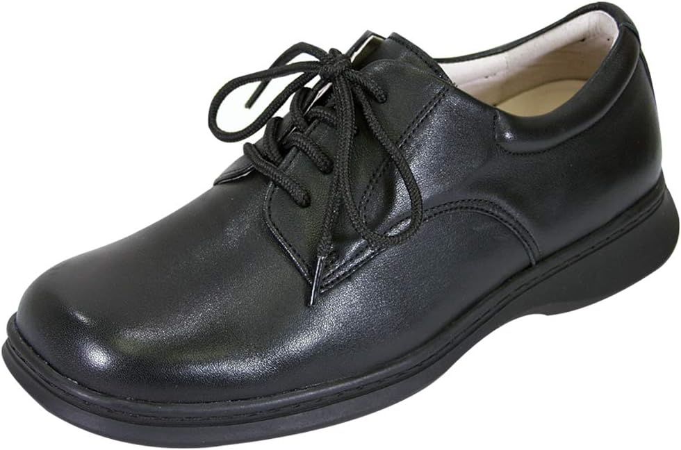 

Мужские кожаные оксфорды 24 Hour Comfort Tim с широким размером и шнуровкой, черный