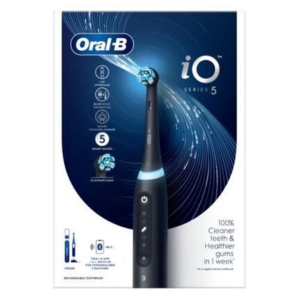 

Электрическая зубная щетка iO Series 5 с дорожным футляром - черная Oral-B