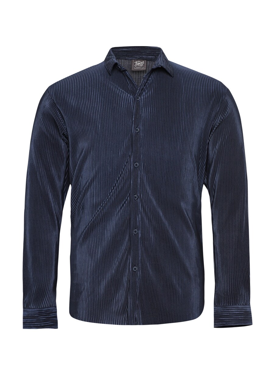 

Рубашка на пуговицах классического кроя Campus Sutra Susana, синий